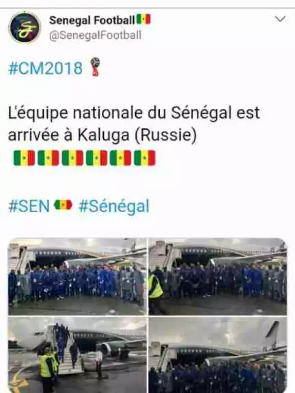 World Cup: Just Like Nigeria, Senegalese Players Storm Russia In Native Attires (Pics)